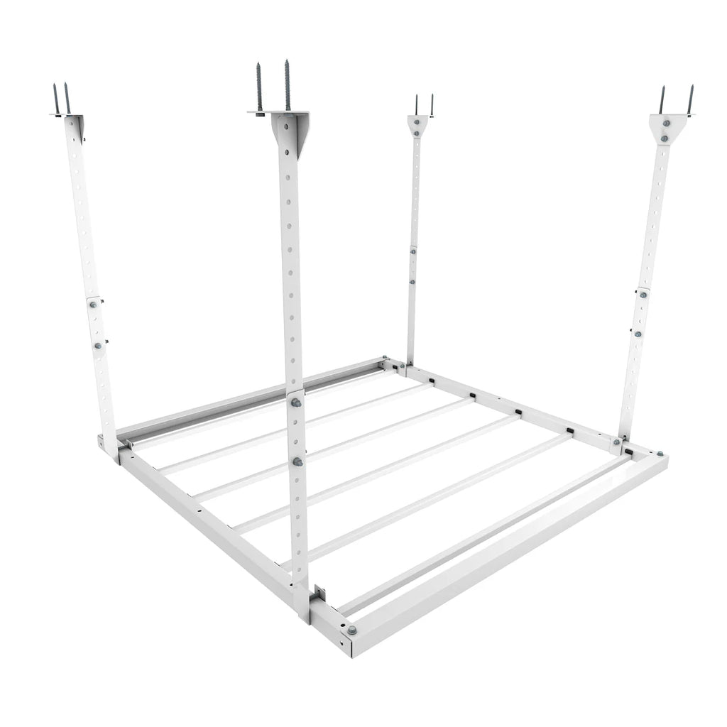 4 X4' Ceiling Storage Platform 20" -40" Drop– Stationary Rack, 400 lbs Capacity