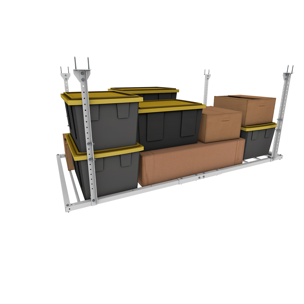 4x8 Ceiling Storage Platform – Stationary Rack, 1,000 lbs Capacity