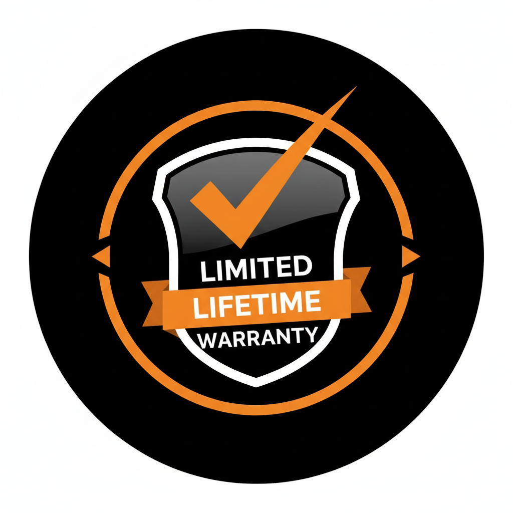 make it colorful with my logo colors black white and orange 